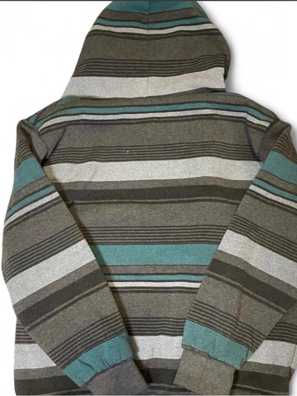 SOLD i5 Apparel Men's Sherpa Lined Striped Full Zip Hoodie - Picture 2 of 5